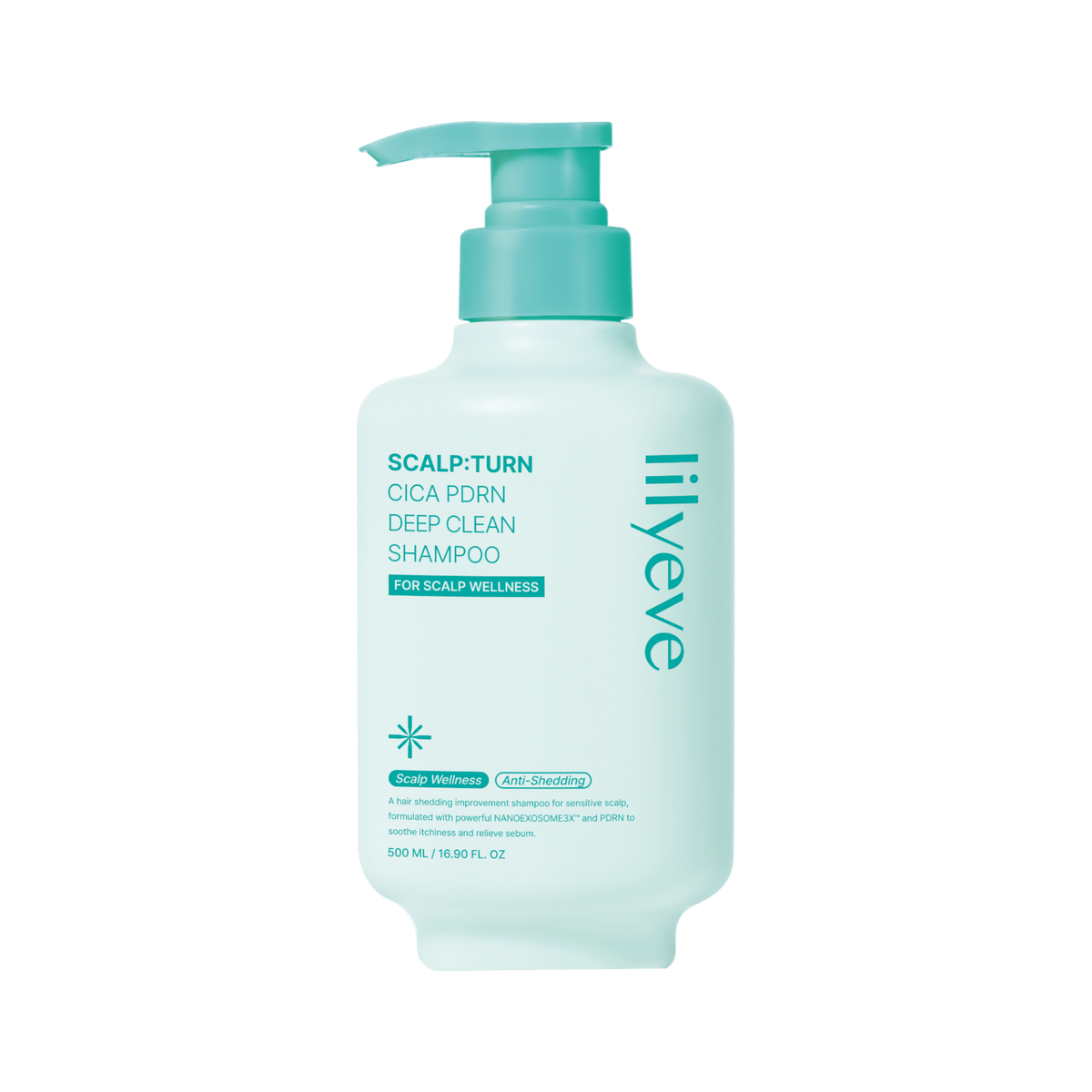 LILYEVE SCALP:TURN CICA PDRN DEEP CLEAN Shampoo tief reinigend 500 ml