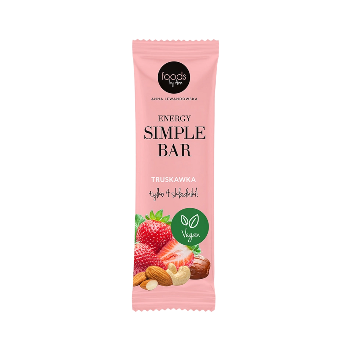LEVANN FOODS BY ANN ENERGY SIMPLE Baton, Truskawka 35 g