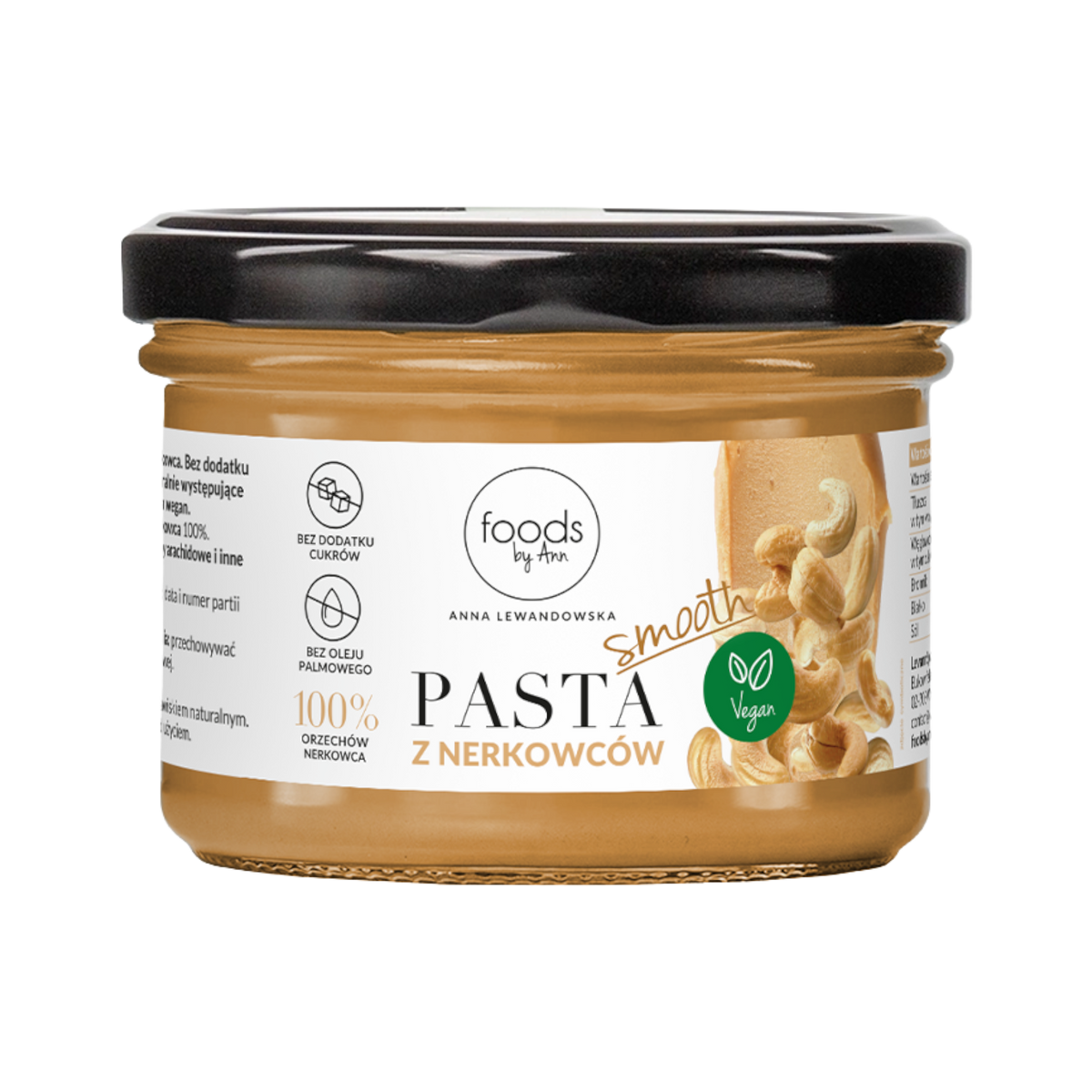 LEVANN FOODS BY ANN Pasta Orzechowa Nerkowiec 100%, 200 g