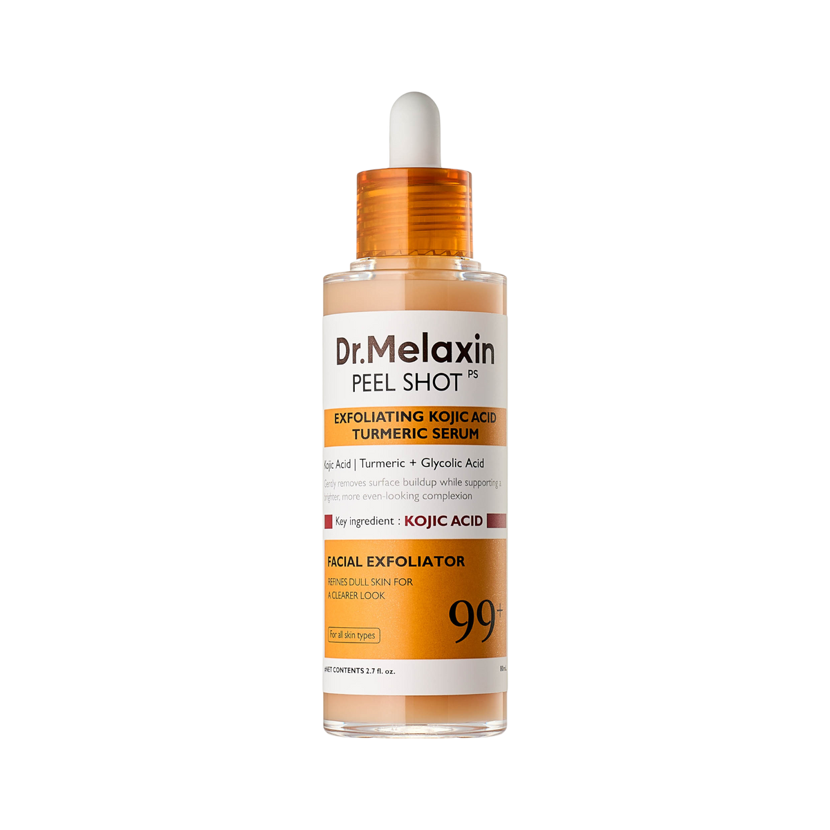 Dr. Melaxin DR.MELAXIN KOJIC ACID TURMERIC PEEL SHOT SERUM Peelingujące serum typu gommage 80 ml