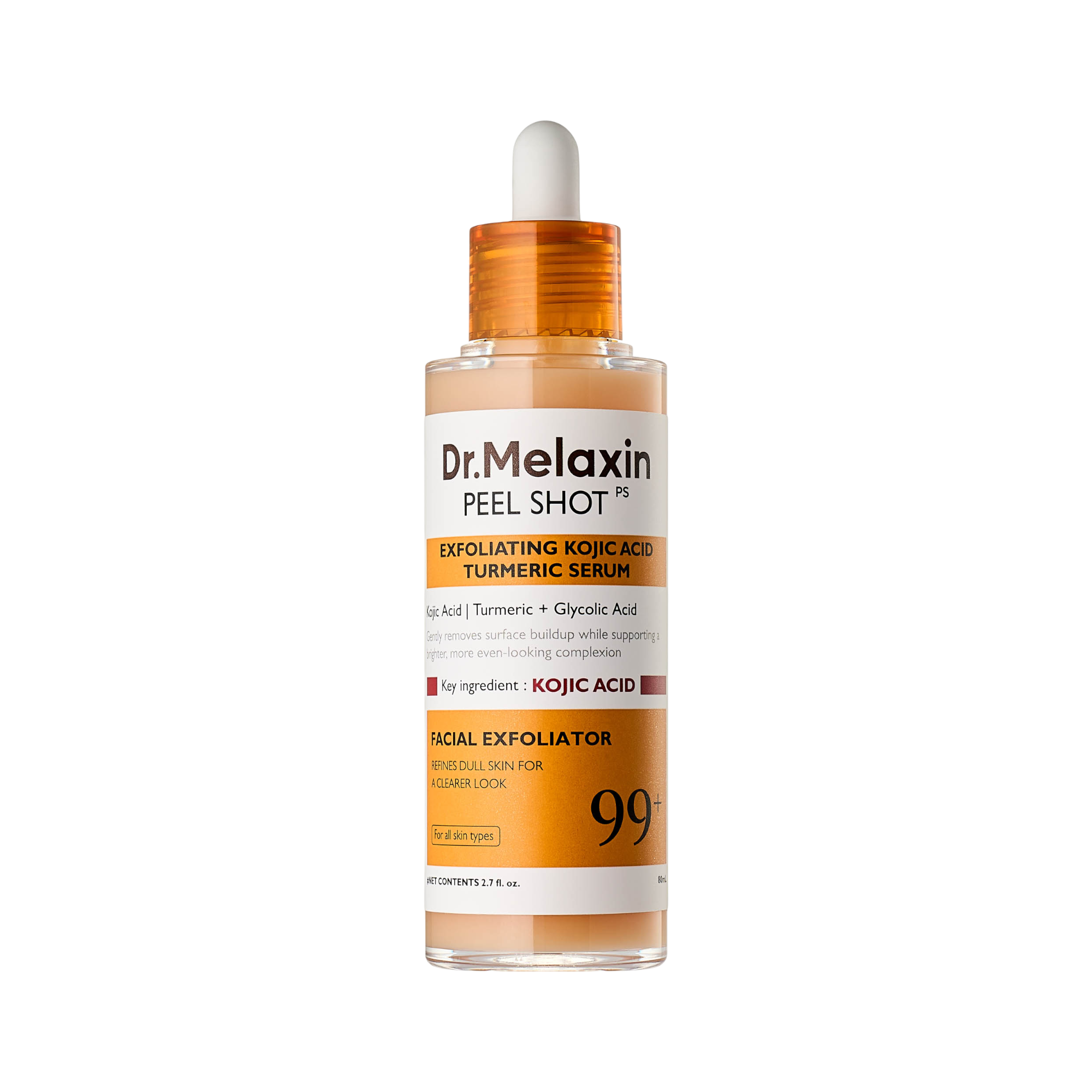 DR.MELAXIN KOJIC ACID TURMERIC PEEL SHOT SERUM Peeling-Serum 80 ml