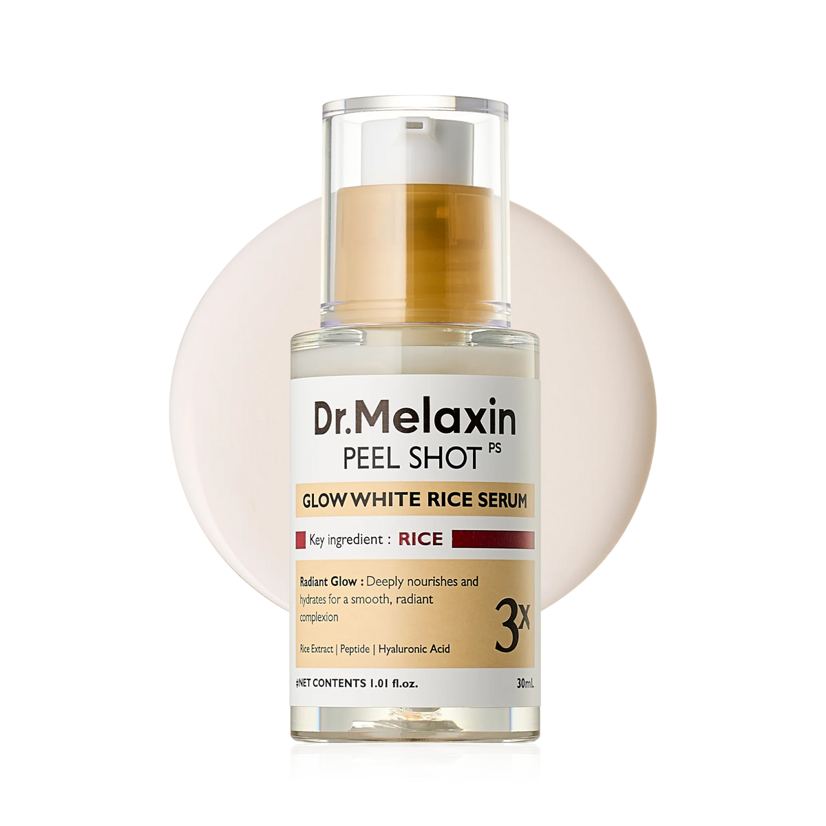 Dr. Melaxin DR.MELAXIN PEEL SHOT GLOW WHITE RICE SERUM feuchtigkeitsspendend glow Gesichtsserum 30 ml