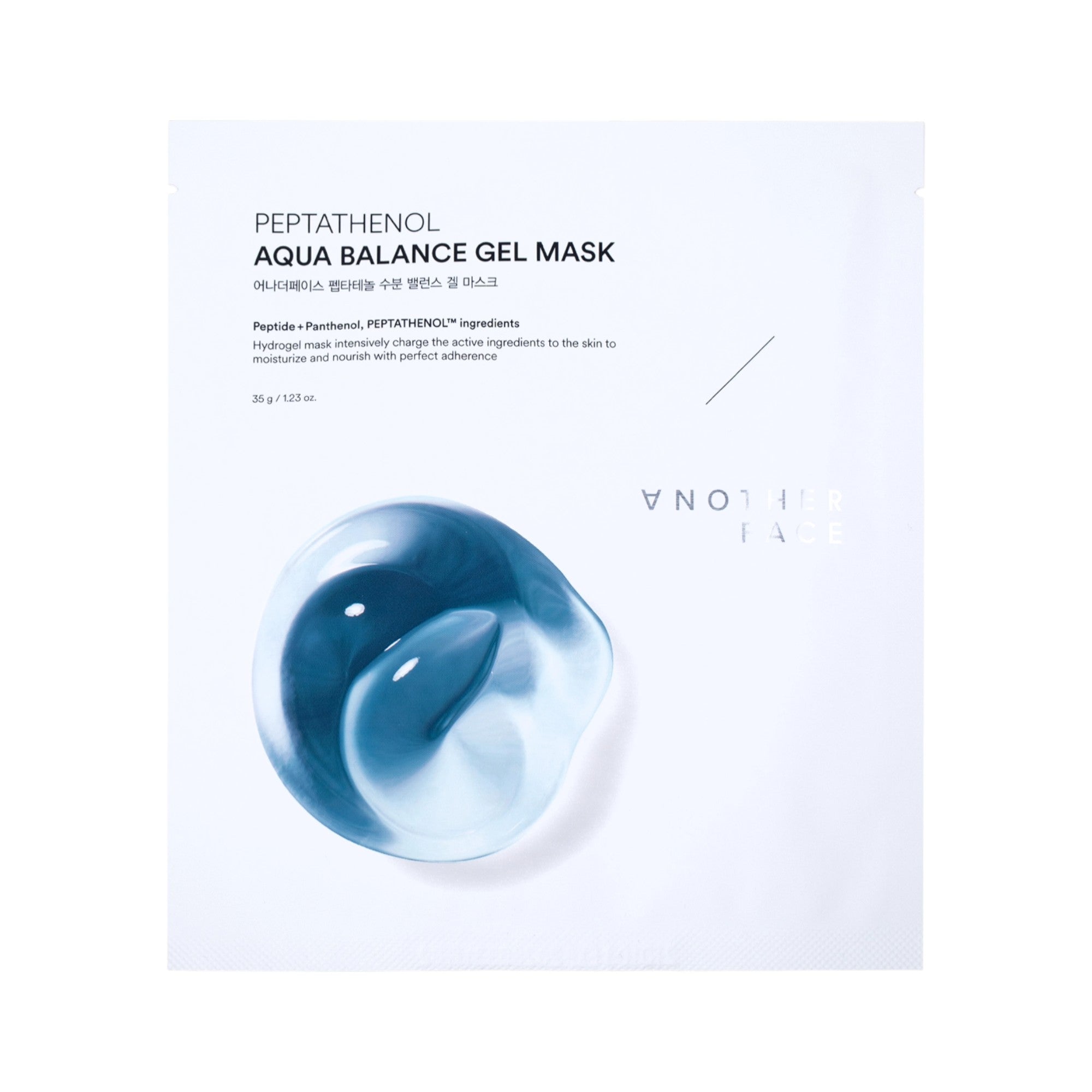 ANOTHERFACE PEPTATHENOL AQUA BALANCE GEL MASK Intensywnie nawilżająca hydrożelowa maska do twarzy 1x35 g