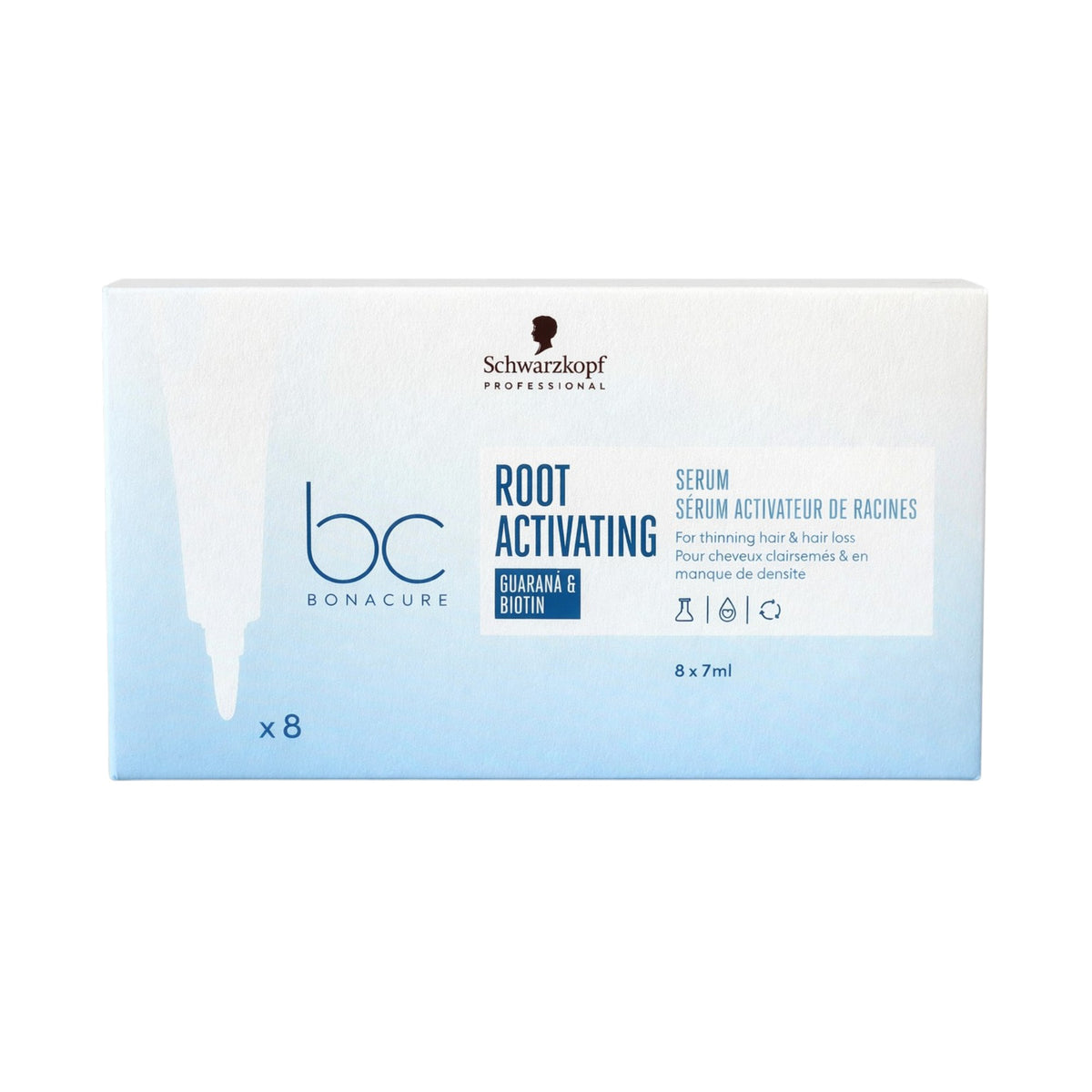 Schwarzkopf Professional SCHWARZKOPF PROFESSIONAL BONACURE ROOT ACTIVATING SERUM Ampułki aktywujące do włosów ze skłonnością do wypadania 8 x 7 ml