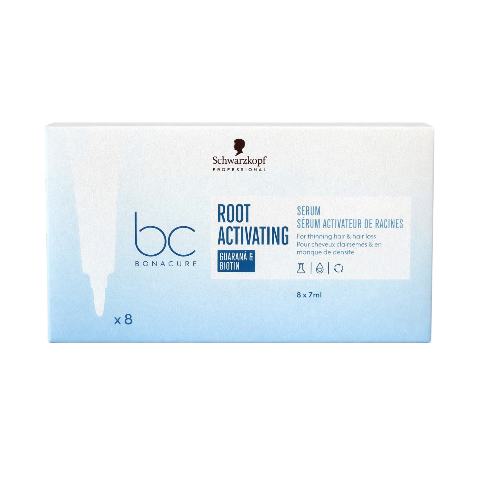 SCHWARZKOPF PROFESSIONAL BONACURE ROOT ACTIVATING SERUM Fiale attivanti per capelli soggetti a caduta 8 x 7 ml