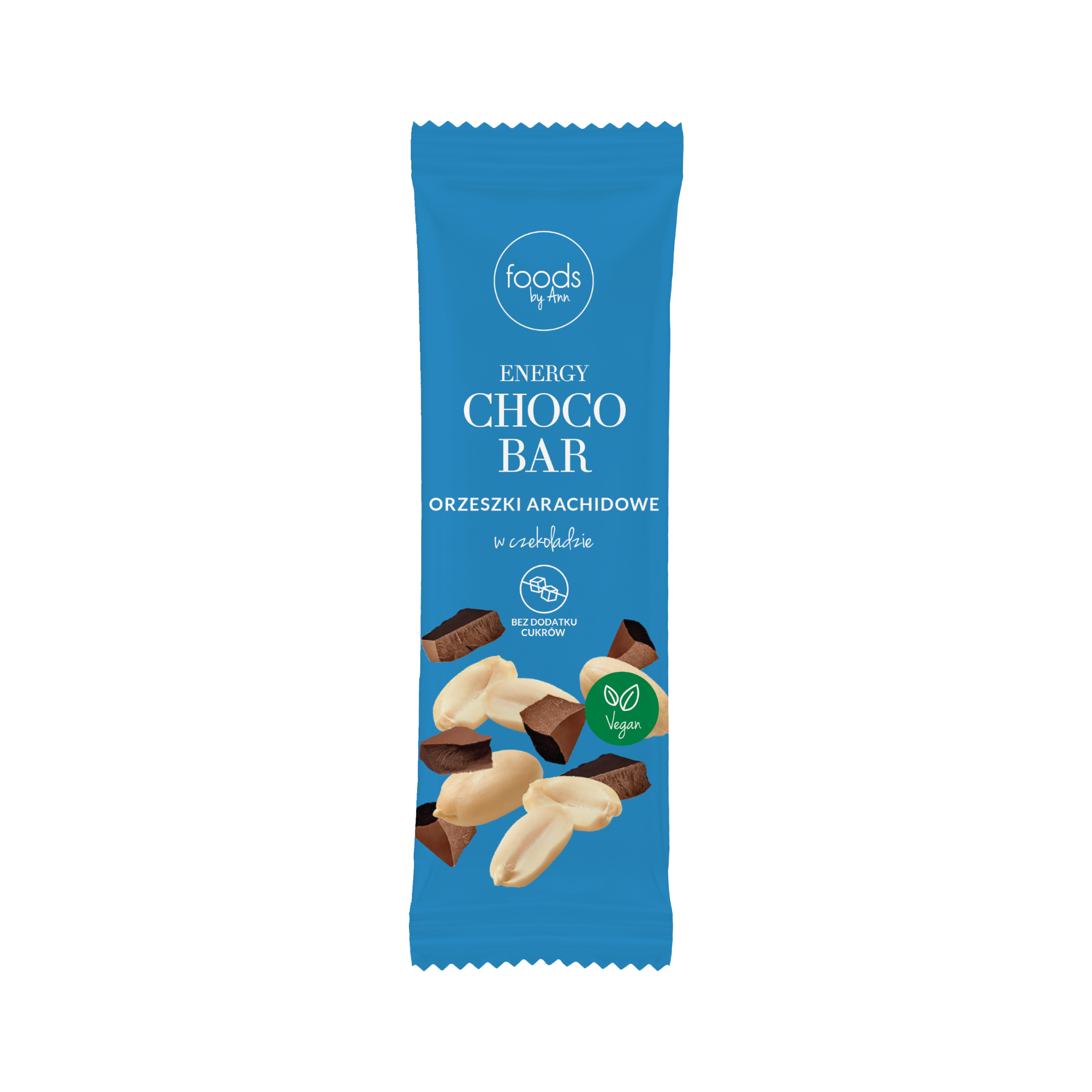 FOODS BY ANN Baton energetyczny w czekoladzie, Orzeszki Arachidowe 35 g