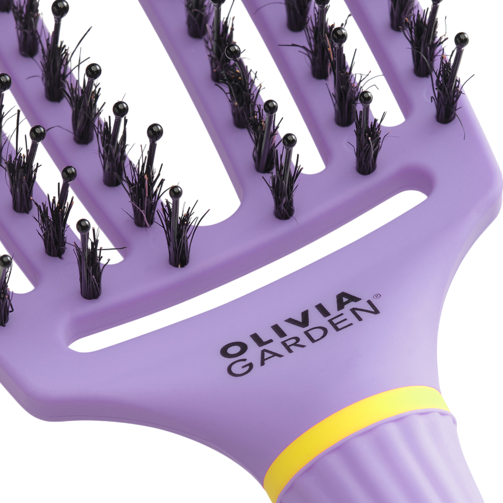 OLIVIA GARDEN FINGERBRUSH COMBO MEDIUM INNER CHILD Szczotka do rozczesywania włosów – Edycja limitowana Snuggle Purple #2
