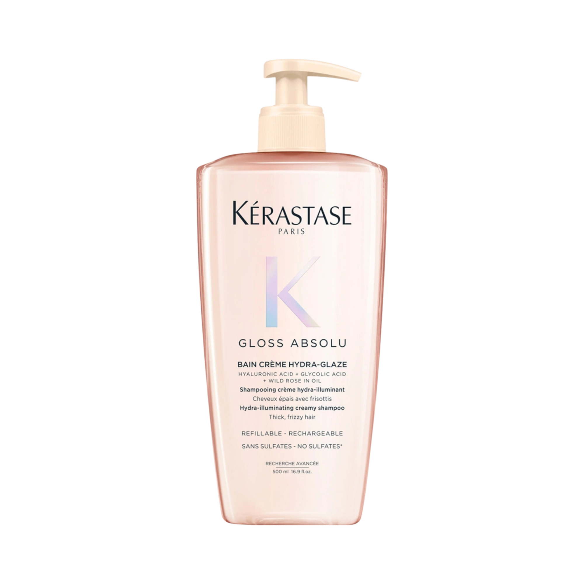 KÉRASTASE GLOSS ABSOLU BAIN HYDRA GLAZE Nabłyszczająco - wygładzający szampon do włosów 500 ml
