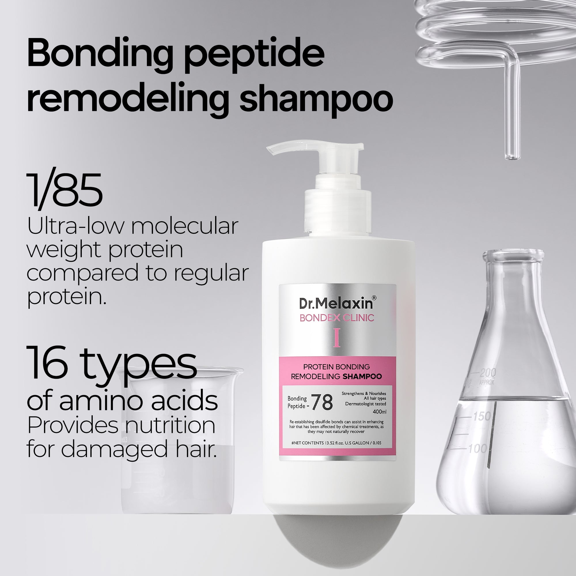 DR.MELAXIN BONDEX LINE Szampon odbudowujący 400 ml #11