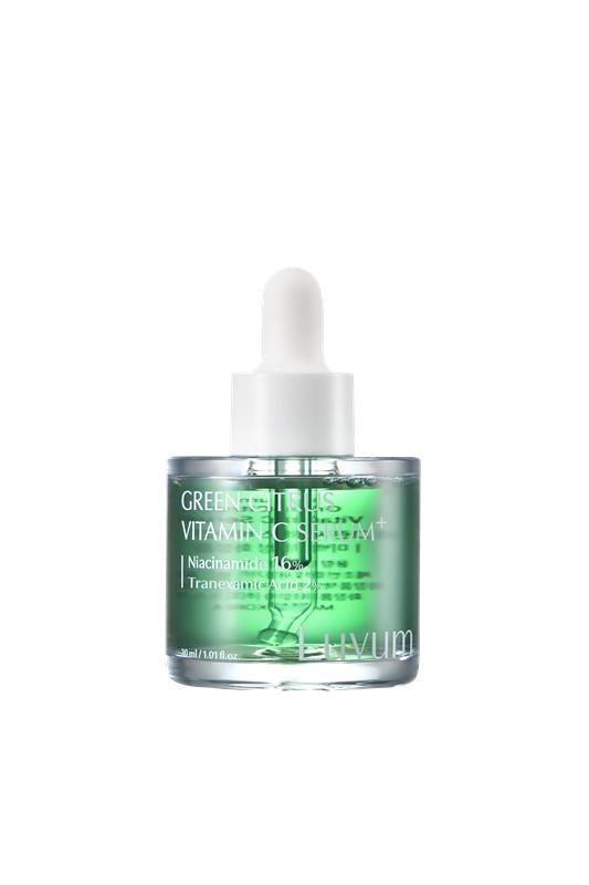 Luvum LUVUM GREEN CITRUS VITAMIN C SERUM + Rozjaśniające serum do twarzy z witaminą C i kwasem traneksamowym 30 ml — Składniki i ocena