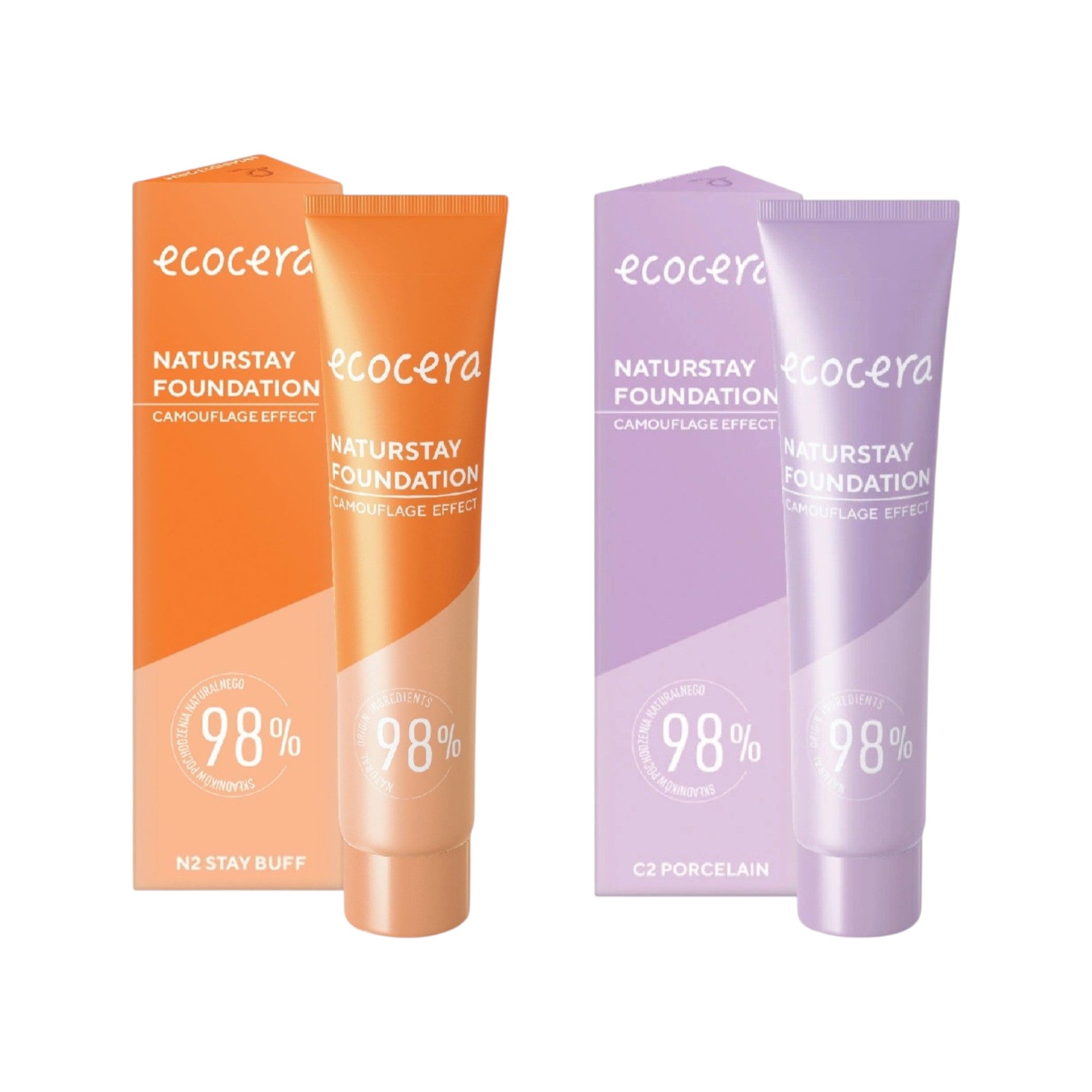 ECOCERA NATURSTAY Naturalne podkłady N2 + C2 2x 30 ml