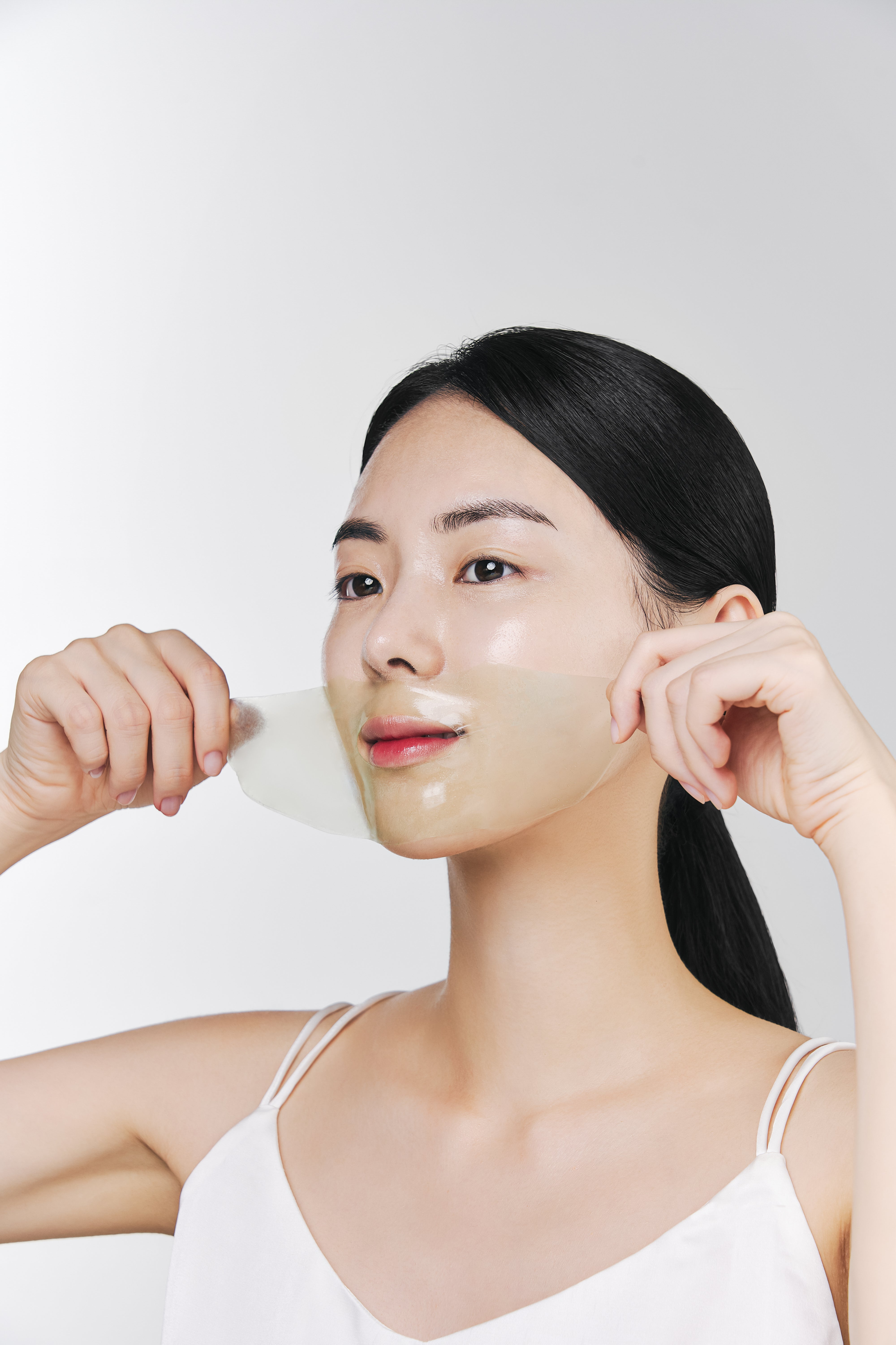 NACIFIC GREEN TEA Cica Collagen Gel Mask – hydrożelowa łagodząco-nawilżająca maska do twarzy (4 × 35 g) #4