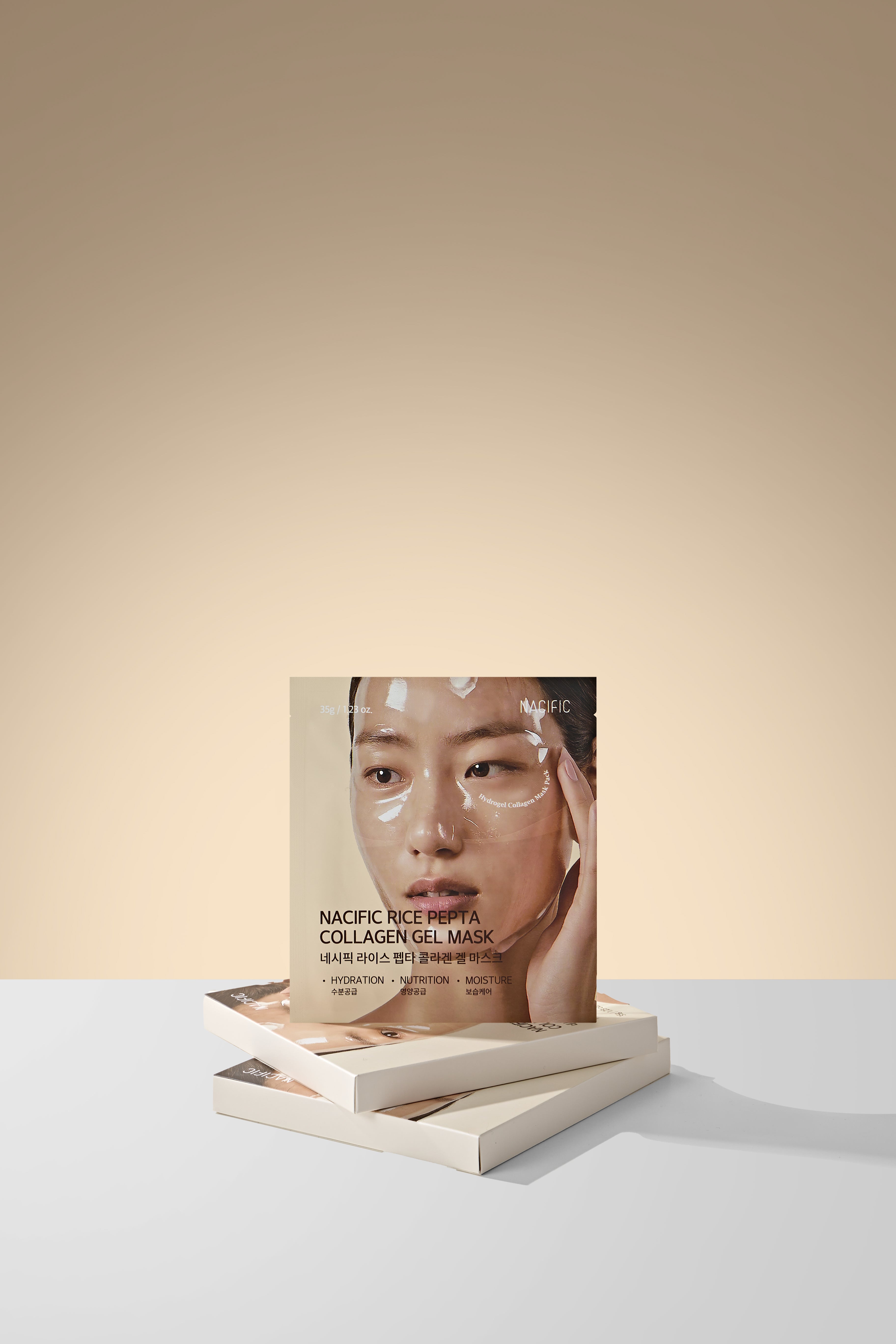 NACIFIC RICE PEPTA Collagen Gel Mask – hydrożelowa maska kolagenowa z ryżem i peptydami 35 g (4 szt.) #4
