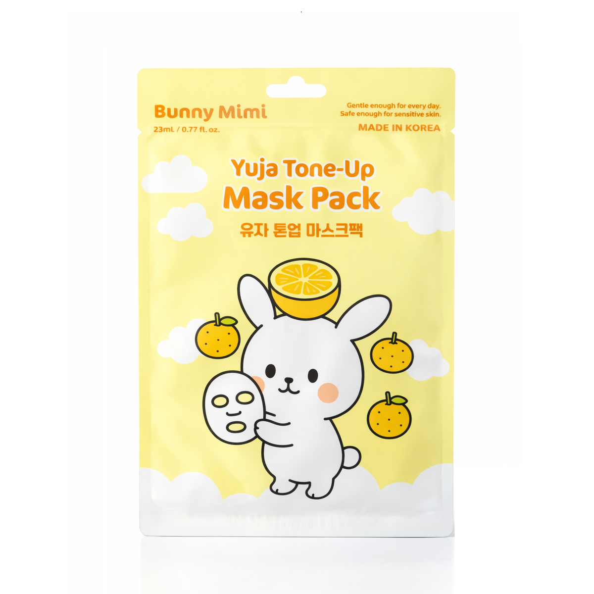 Bunny Mimi BUNNY MIMI YUJA TONE-UP Odświeżająca maseczka do twarzy 23 ml — Składniki i ocena