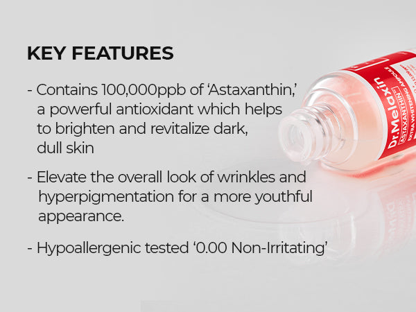 DR. MELAXIN ASTAXANTHIN BRIGHTENING AMPOULE Rozjaśniające serum-ampułka z astaksantyną 30 ml #8