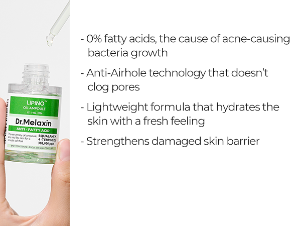 DR.MELAXIN LIPINO OIL Ampoule Lekkie serum olejowe przeciw niedoskonałościom 30 ml #10