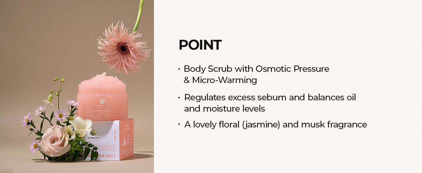 DR.MELAXIN PERFUME BODY SCRUB Perfumowany peeling solny do ciała Coral Rose 450 g #7