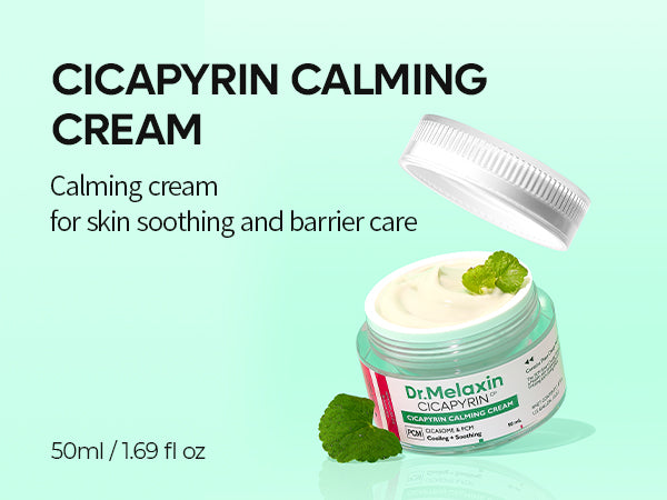 DR.MELAXIN CICAPYRIN CALMING CREAM Beruhigende Gesichtscreme mit Kühlkomplex 50 ml #4