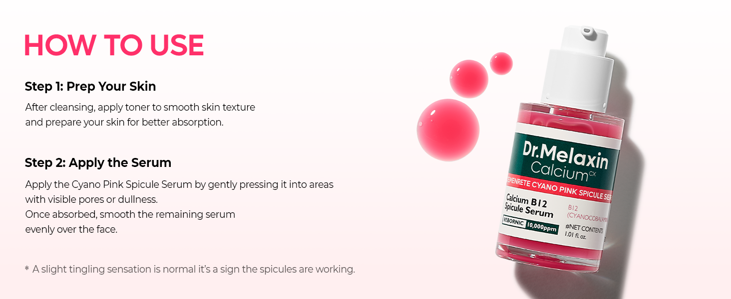 DR.MELAXIN CEMENRETE LINE Intensywnie regenerujące serum z mikroskopijnymi spikulami i witaminą B12 30 ml #10