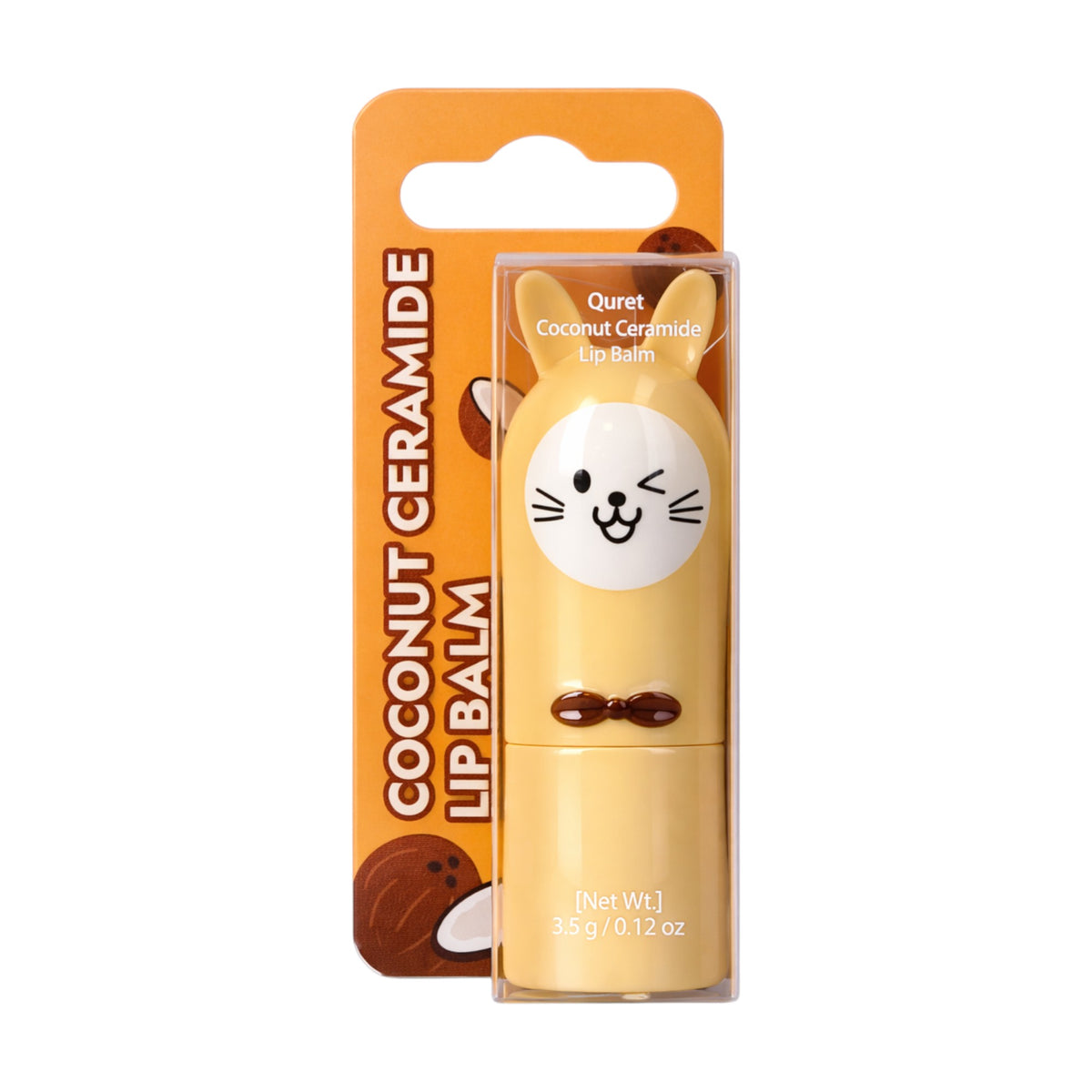 Quret QURET Ochronny balsam do ust z ceramidami, Kokos 3,5 g