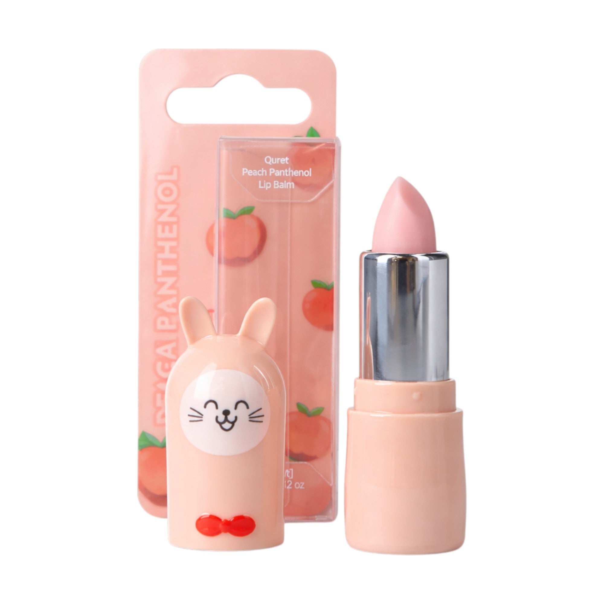 QURET Nawilżający balsam do ust z pantenolem, Brzoskwinia 3,5 g #2