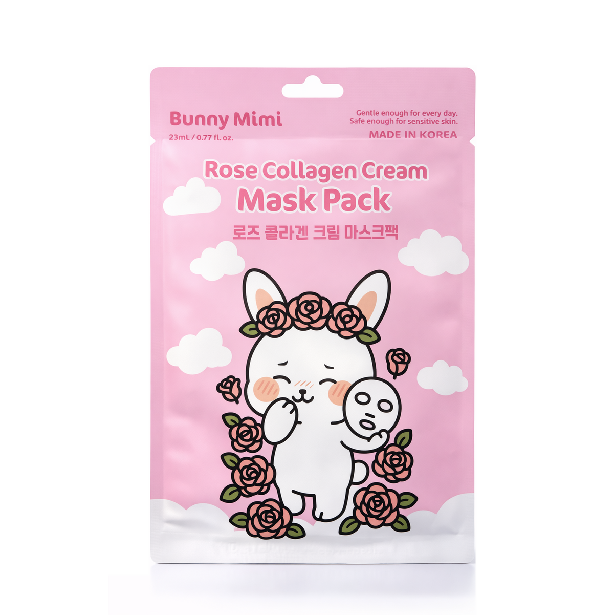 Bunny Mimi BUNNY MIMI ROSE COLLAGEN CREAM MASK PACK Nawilżająca maseczka do twarzy 23 ml — Składniki i ocena