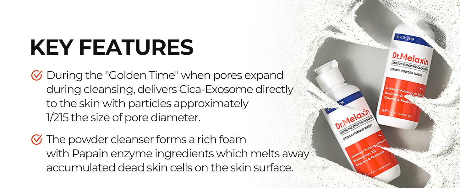 DR.MELAXIN EXOSOME LINE Enzymatický čisticí prášek s exosomy 50 g #3
