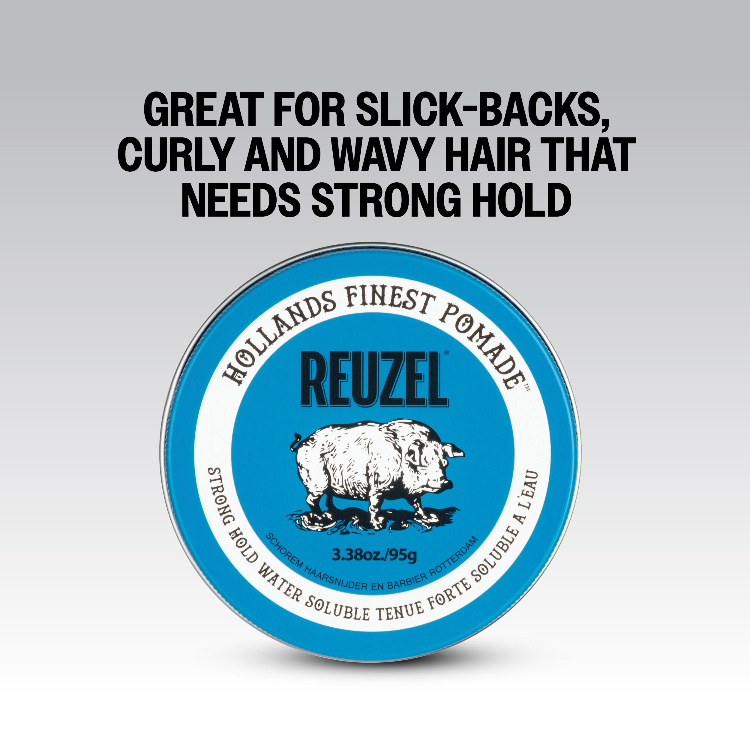 REUZEL BLUE STRONG HOLD WATER SOLUBLE Wodna pomada do włosów o mocnym utrwaleniu 95 g #4