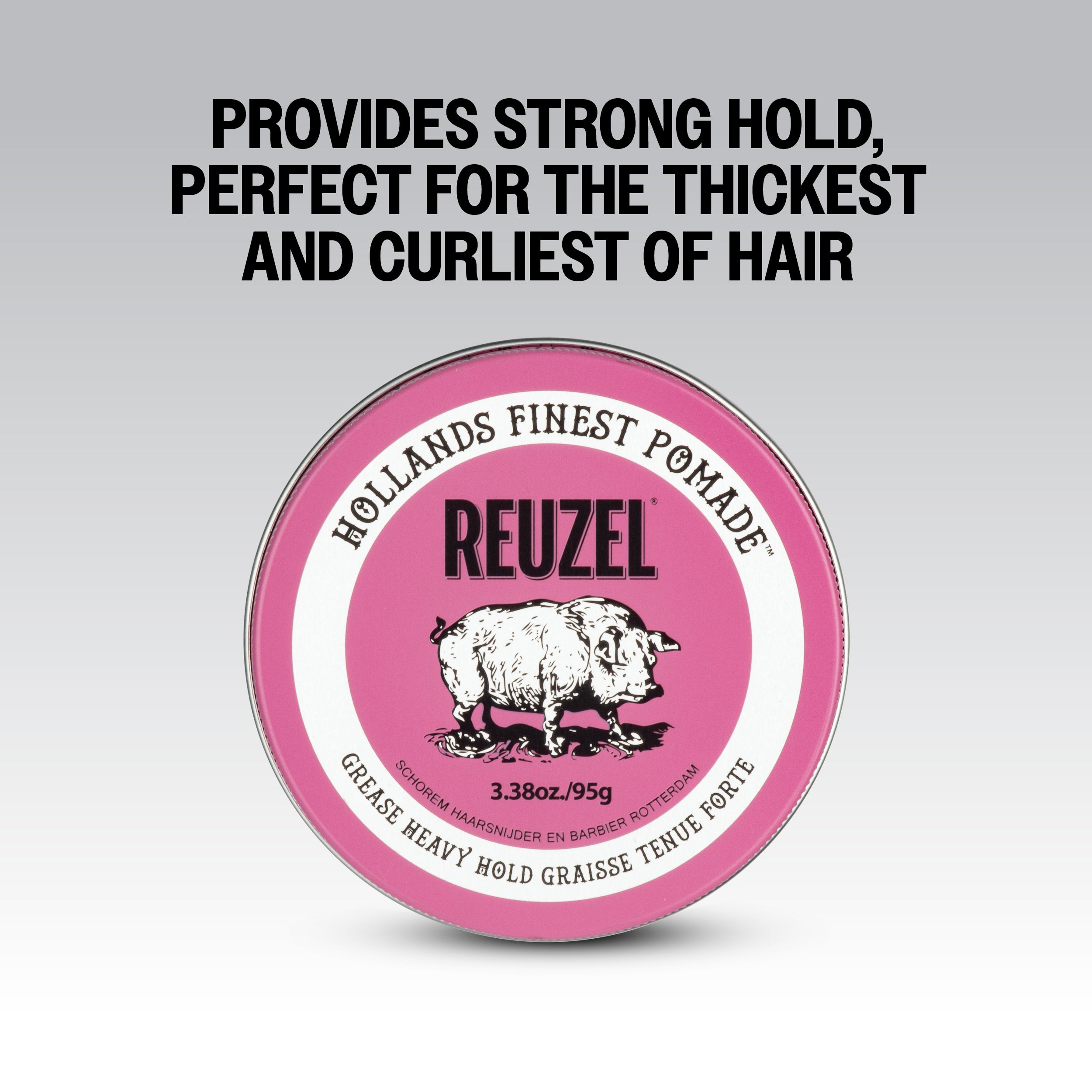 REUZEL PINK HEAVY GREASE HEAVY HOLD Woskowa pomada do włosów o mocnym utrwaleniu 95 g #4