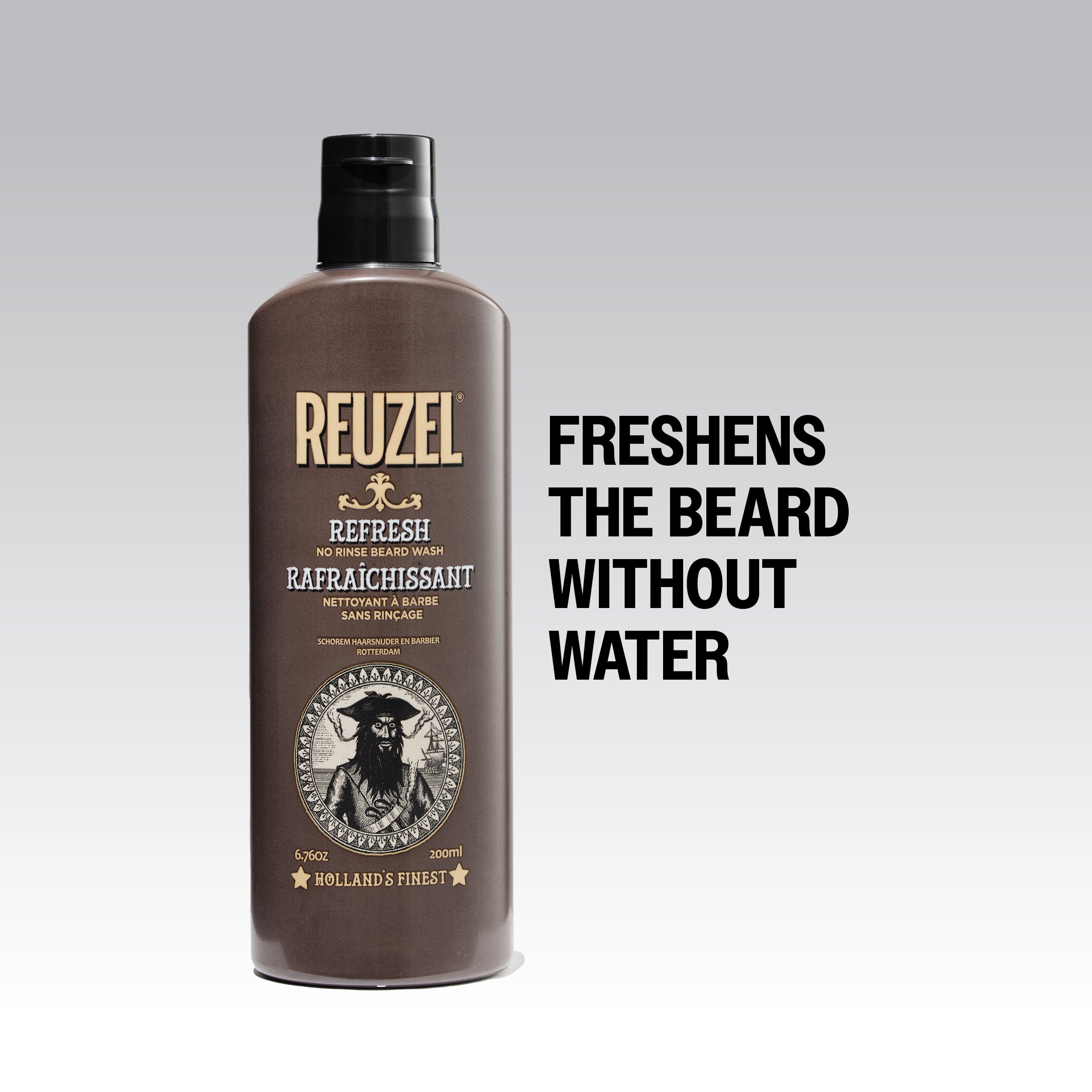 REUZEL NO RINSE BEARD WASH Suchy szampon do brody bez spłukiwania 200 ml #4