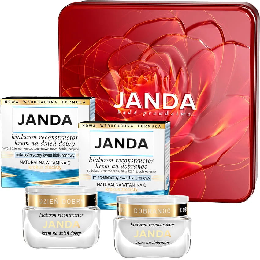 Janda JANDA Zestaw Hialuron Reconstructor Dzień+Noc w puszce prezentowej 2 x 50 ml — Inhaltsstoffe i ocena