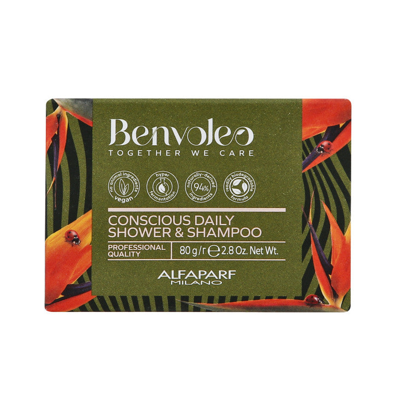 ALFAPARF MILANO BENVOLEO CONSCIOUS DAILY 3in1 Organiczny szampon w kostce 3w1 80g