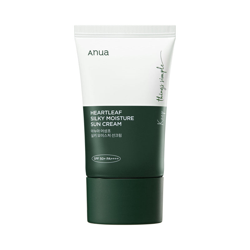 ANUA HEARTLEAF SILKY Krem do twarzy z filtrem SPF50 PA++++ 50 ml