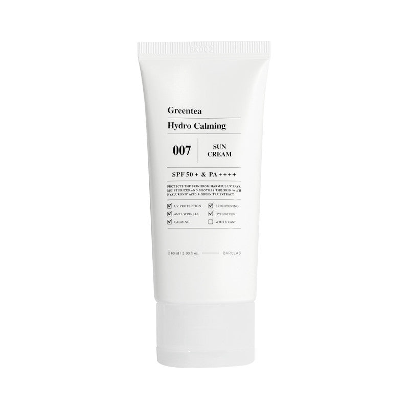 Barulab BARULAB GREENTEA SPF 50+ PA++++ Nawilżający krem przeciwsłoneczny z zieloną herbatą 60 ml — Składniki i ocena