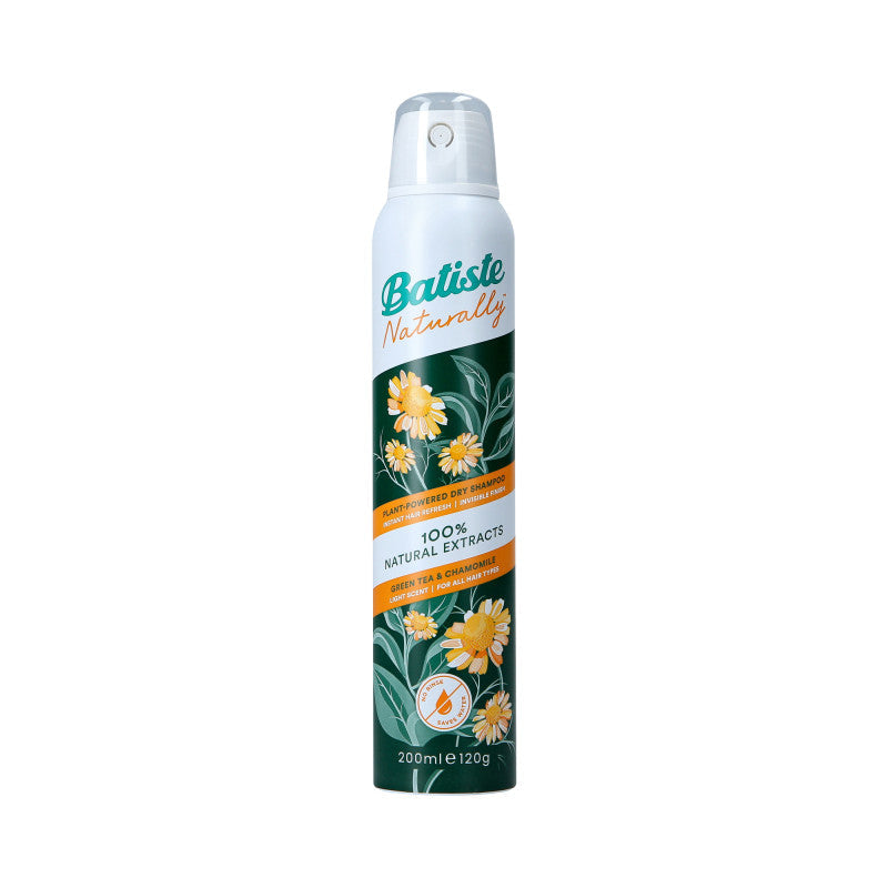 BATISTE NATURALLY Suchy szampon do włosów Herbata i Rumianek 200 ml