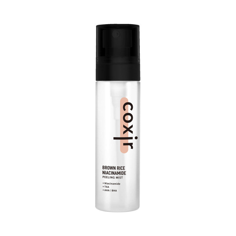 Coxir COXIR RICE LINE Nawilżająca mgiełka peelingująca z niacynamidem i brązowym ryżem 80 ml