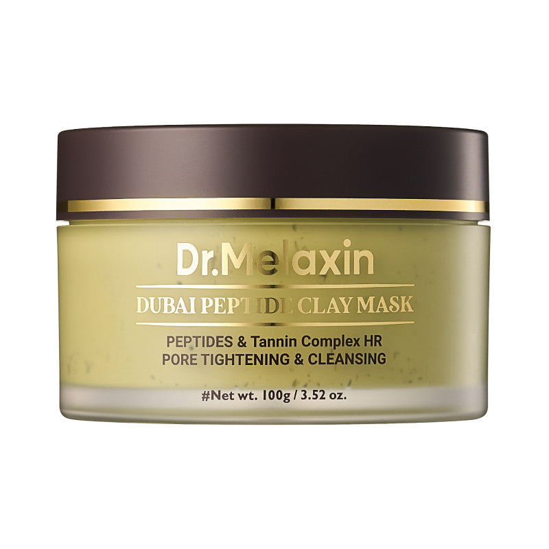 Dr. Melaxin DR. MELAXIN DUBAI PEPTIDE CLAY MASK Oczyszczająca maska z glinką redukująca nadmiar sebum 100 g — Składniki i ocena