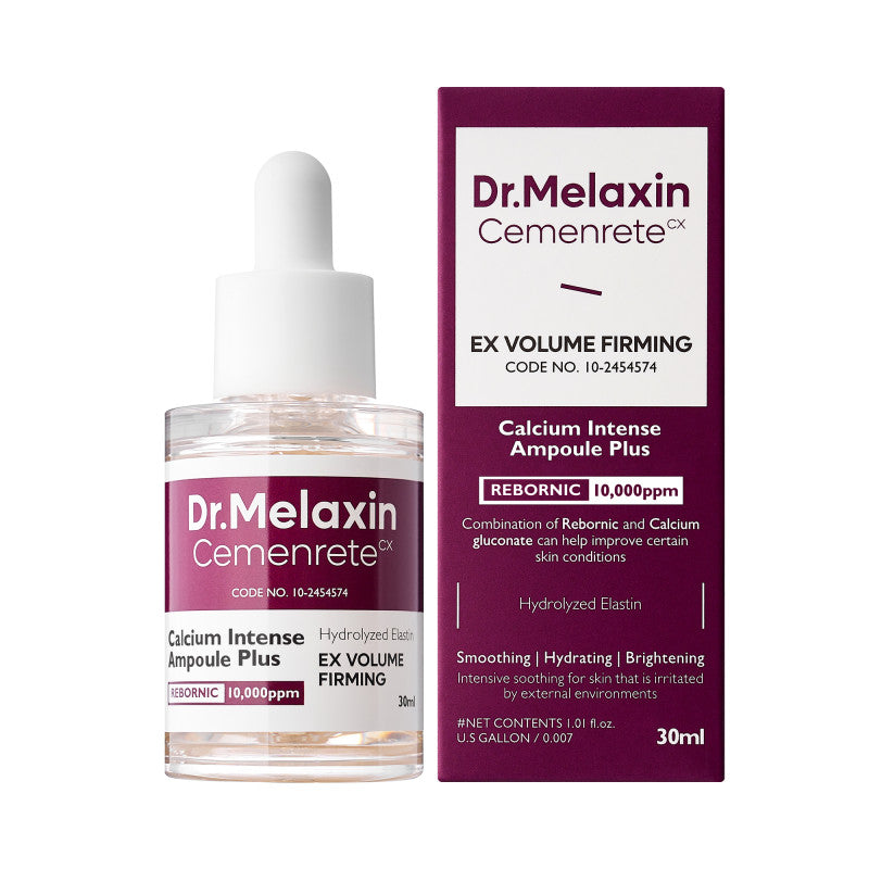 Dr. Melaxin DR.MELAXIN CEMENRETE CALCIUM INTENSE AMPOULE PLUS Ujędrniające serum pod oczy i do twarzy 30 ml — Składniki i ocena