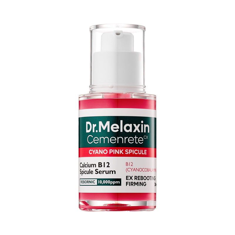 Dr. Melaxin DR.MELAXIN CEMENRETE LINE Intensywnie regenerujące serum z mikroskopijnymi spikulami i witaminą B12 30 ml — Składniki i ocena