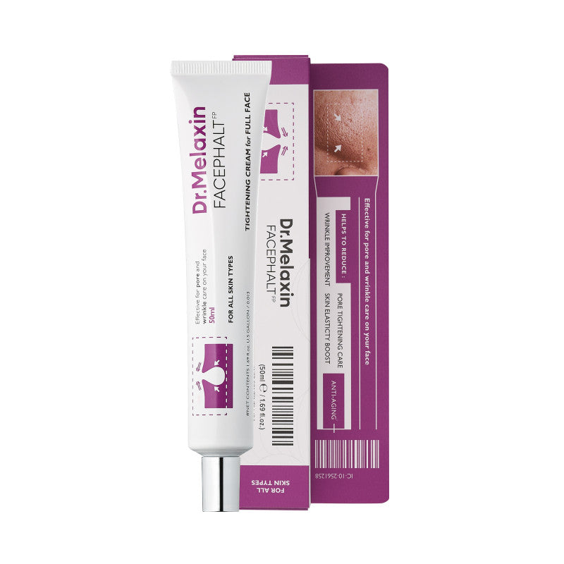 Dr. Melaxin DR.MELAXIN FACEPHALT TIGHTENING CREAM Napinający krem do twarzy redukujący zmarszczki 50 ml — Składniki i ocena