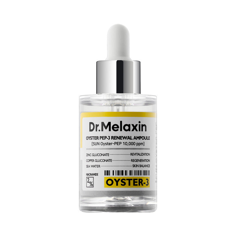 Dr. Melaxin DR.MELAXIN OYSTER PEPTIDE AMPOULE Odmładzające serum peptydowe 30 ml — Składniki i ocena