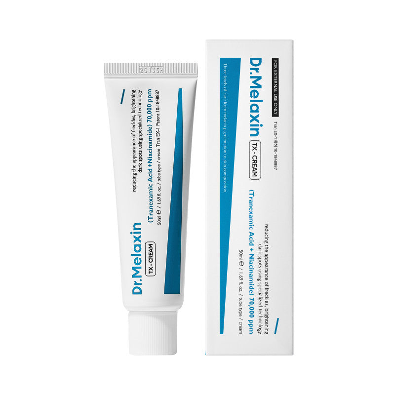 Dr. Melaxin DR.MELAXIN TX-CREAM Rozjaśniający krem do twarzy z kwasem traneksamowym 50 ml — Składniki i ocena