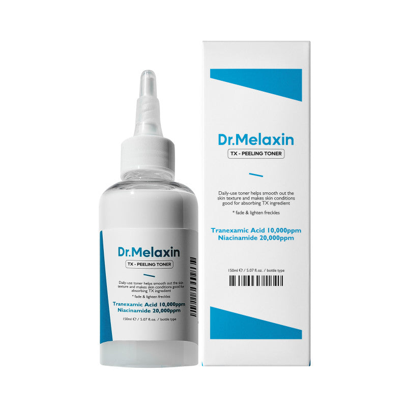 Dr. Melaxin DR.MELAXIN TX-PEELING TONER Mleczny tonik złuszczający z kwasem traneksamowym 150 ml — Składniki i ocena