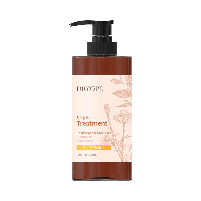 Dryope DRYOPE SILKY HAIR TREATMENT Odżywcza maska do włosów suchych i zniszczonych o zapachu owoców i frezji 500 ml — Składniki i ocena