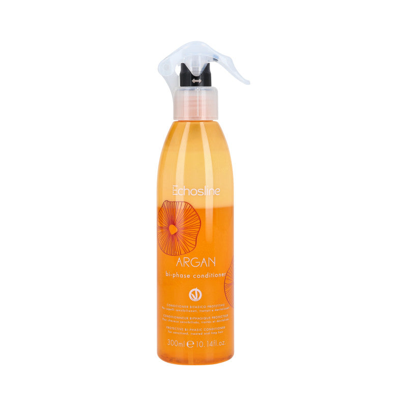 ECHOSLINE ARGAN BI-PHASE Wegańska dwufazowa odżywka bez spłukania z olejkiem arganowym 300ml