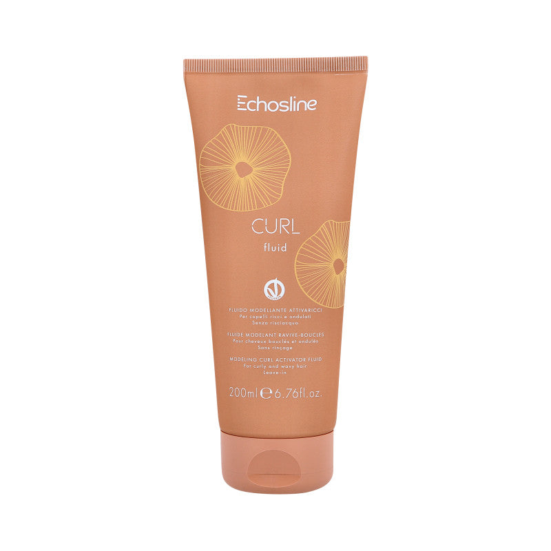 Echosline ECHOSLINE CURL FLUID VEGAN Płynny wegański fluid modelujący włosy kręcone 200 ml — Inhaltsstoffe und Bewertung