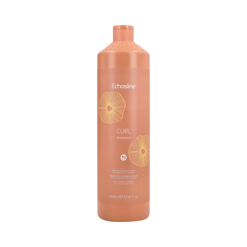 ECHOSLINE CURL VEG Wegański nawilżający szampon do włosów kręconych i falowanych 1000ml
