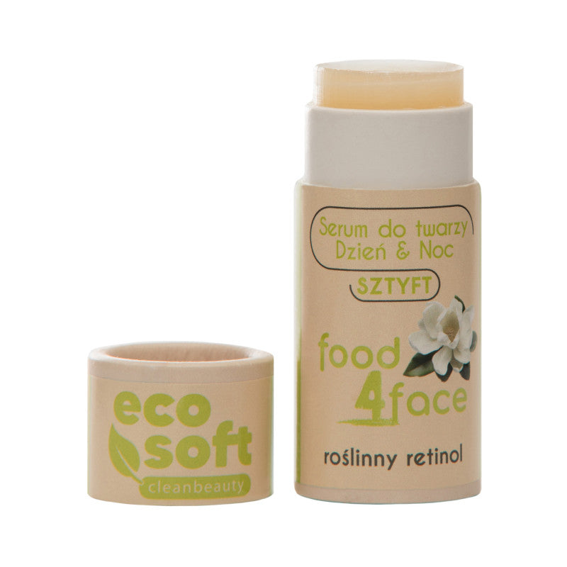 ECO SOFT FOOD4FACE Serum do twarzy w sztyfcie na dzień i na noc z roślinnym retinolem 25 g