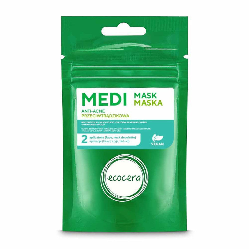 ECOCERA MEDI SREBRO & MIEDŹ Maska przeciwtrądzikowa 50g