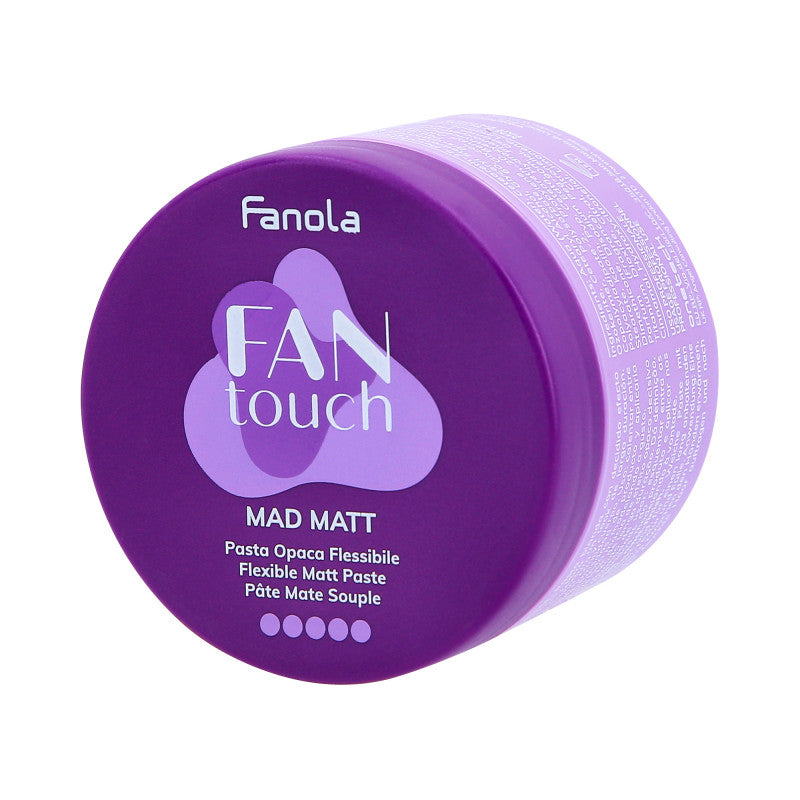 FANOLA FAN TOUCH MAD MATT Elastyczna pasta do włosów, matowa 100ml
